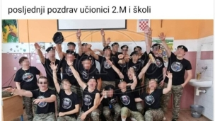 Đaci s nacističkim pozdravom